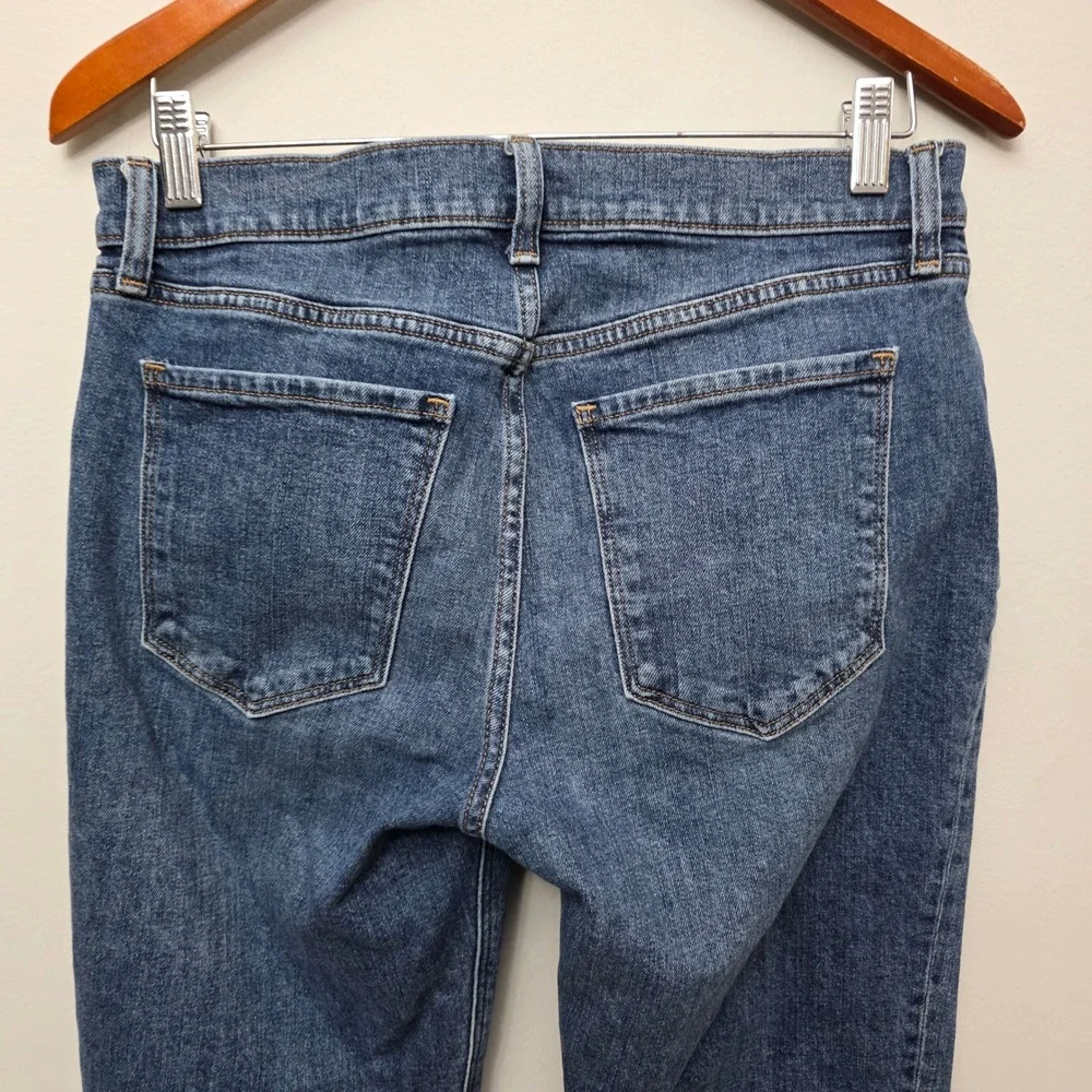 Old Navy Womens Mid-Rise Boyfriend‎ Jeans Blue Medium Wash Size 6